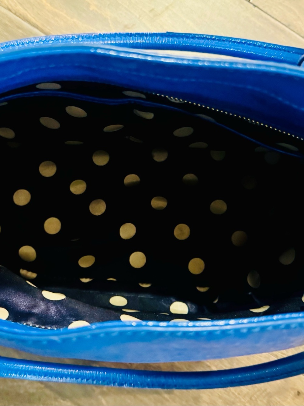 kate spade Blue Patent Leather Tote - Picture 6 of 8